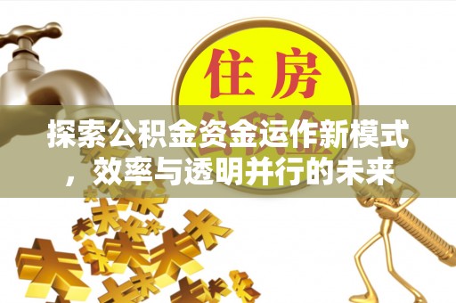 七星探索公积金资金运作新模式，效率与透明并行的未来