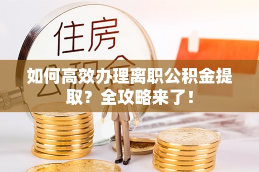 七星如何高效办理离职公积金提取？全攻略来了！