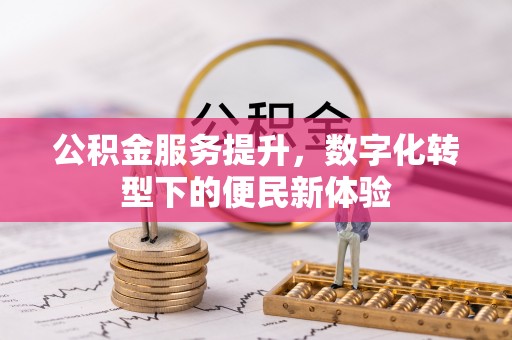 七星公积金服务提升，数字化转型下的便民新体验