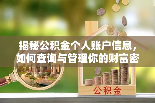 七星揭秘公积金个人账户信息，如何查询与管理你的财富密码