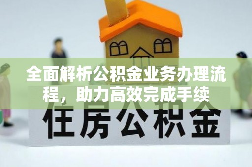 七星全面解析公积金业务办理流程，助力高效完成手续